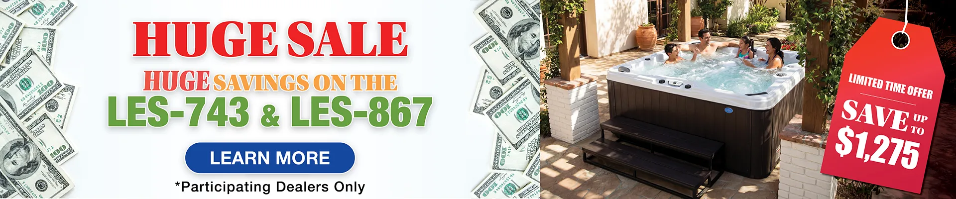 Calspas hot tub being used in a family setting - Milan